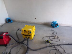 osuszanie budynków w trakcie prac
